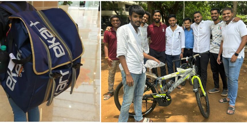 Empowering Dreams: Aaroha’s Heartfelt Initiative to Support a Student Who work as Ekart Delivery Boy